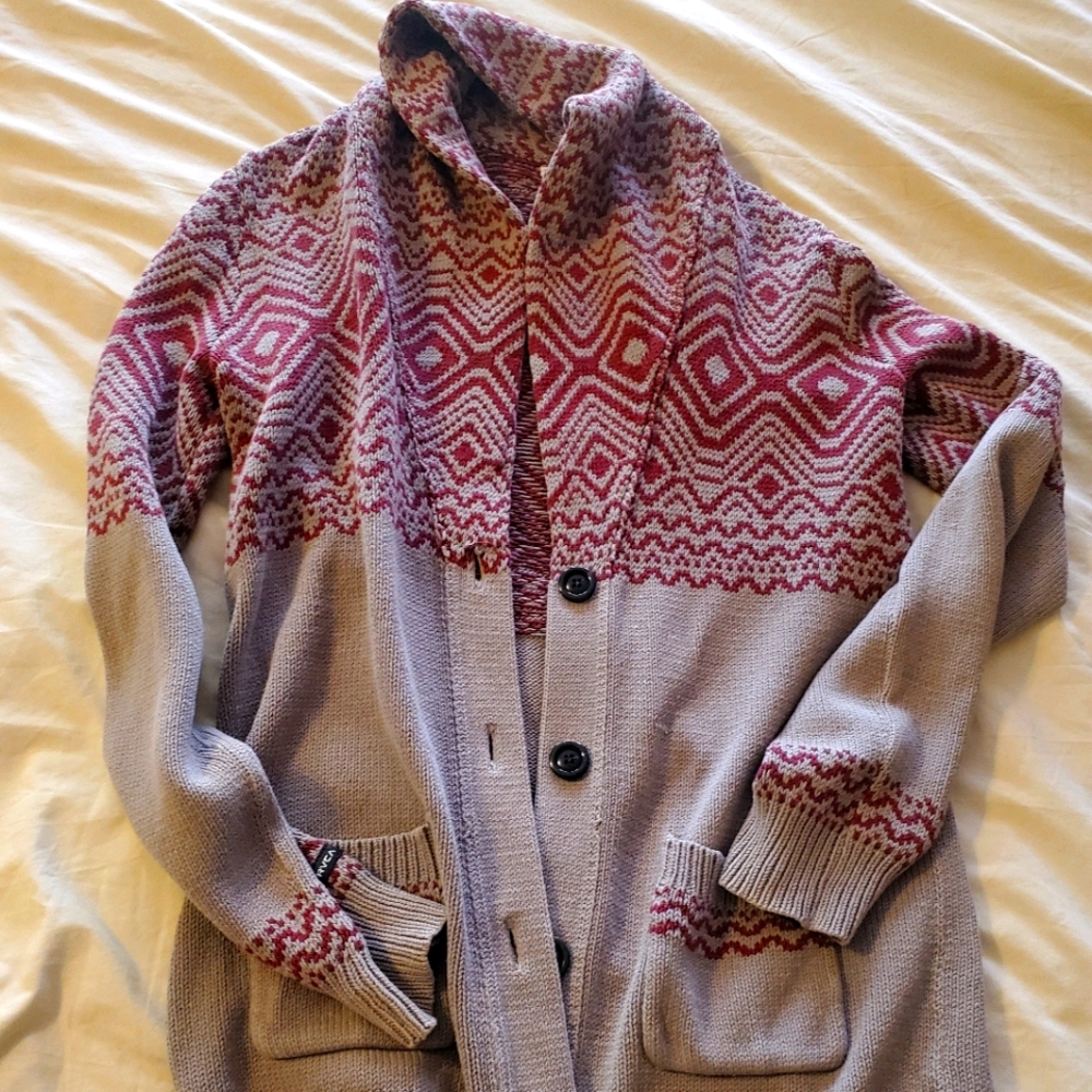 Knit button up sweater